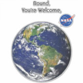 Ronde Aarde Vinyl Sticker (Voorkant)