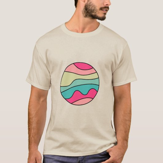 Ronde Abstracte 160422(01) T-Shirt (Voorkant)
