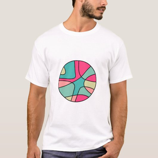 Ronde Abstracte 160422(05) T-Shirt (Voorkant)