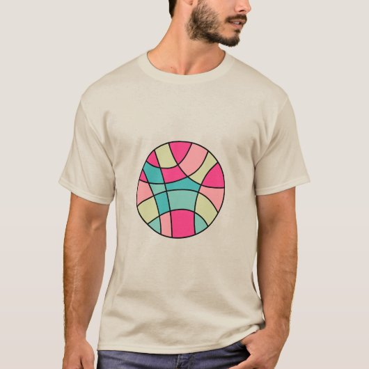 Ronde Abstracte 160422(06) T-Shirt (Voorkant)