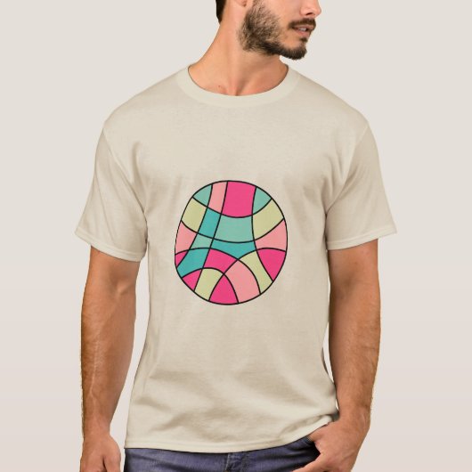 Ronde Abstracte 160422(07) T-Shirt (Voorkant)