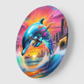 Ronde acryl wandklok - Unieke Limited Edition (Hoek)