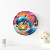 Ronde acryl wandklok - Unieke Limited Edition (Huis)