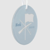Ronde acrylkleurhuls ornament (voorkant)