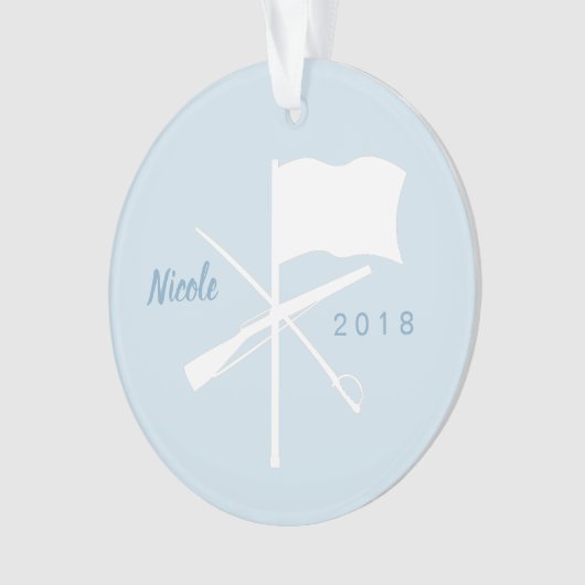 Ronde acrylkleurhuls ornament (voorkant)