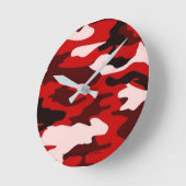 Ronde acrylwandklok - Camouflage Ronde Klok (Hoek)