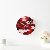 Ronde acrylwandklok - Camouflage Ronde Klok (Huis)