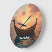 Ronde acrylwandklok grote klok (Hoek)