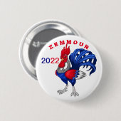 Ronde adge, Zemmour 2022 Button 5,7 Cm (Voorkant /achterkant)