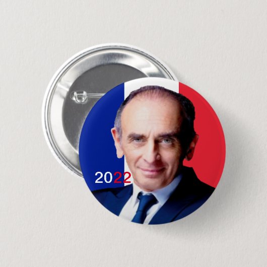 Ronde adge, Zemmour 2022 Ronde Button 5,7 Cm (Voorkant /achterkant)