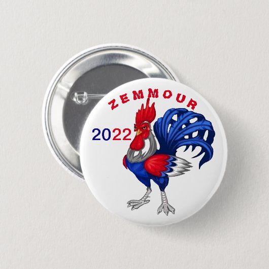 Ronde adge, Zemmour 2022 Ronde Button 5,7 Cm (Voorkant /achterkant)