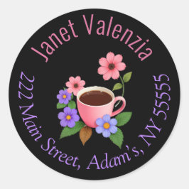 Ronde adresetiketten ronde sticker