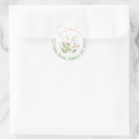 Ronde adresetiketten ronde sticker (Tas)