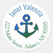 Ronde adresetiketten ronde sticker (Voorkant)