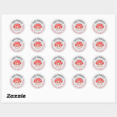 Ronde adresetiketten ronde sticker (Vel)