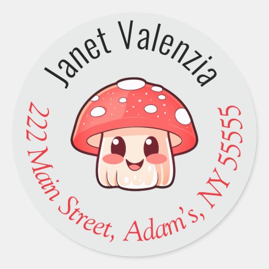 Ronde adresetiketten ronde sticker (Voorkant)