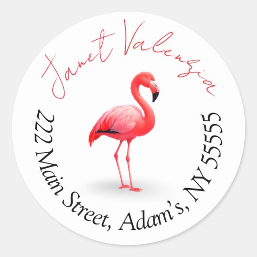 Ronde adresetiketten ronde sticker (Voorkant)