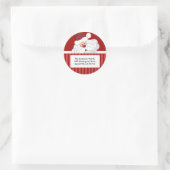 RONDE ADRESETIKETTEN Schattigee Sinterklaas Vakant Ronde Sticker (Tas)
