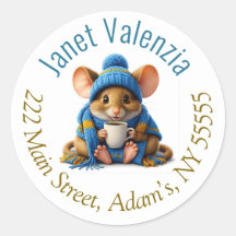 Ronde adresetiketten