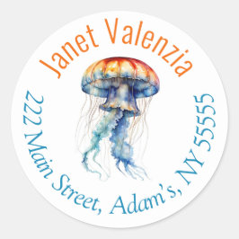 Ronde adresetiketten sticker