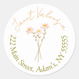 Ronde adresetiketten sticker