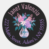 Ronde adresetiketten sticker (Voorkant)