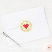 Ronde adresetiketten sticker (Envelop)