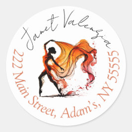 Ronde adresetiketten sticker