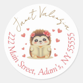 Ronde adresetiketten sticker