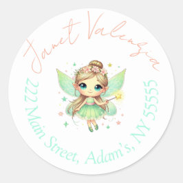 Ronde adresetiketten sticker