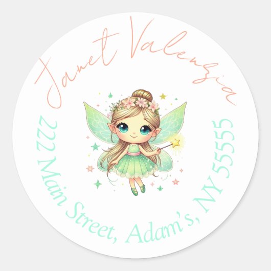 Ronde adresetiketten sticker (Voorkant)