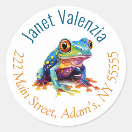 Ronde adresetiketten sticker