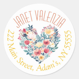 Ronde adresetiketten sticker