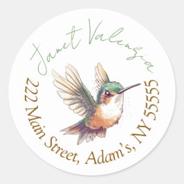 Ronde adresetiketten sticker