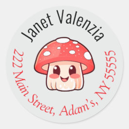 Ronde adresetiketten sticker