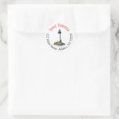 Ronde adreslabels sticker (Tas)