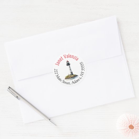 Ronde adreslabels sticker (Envelop)