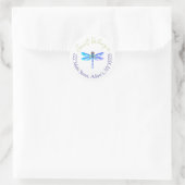 Ronde adreslabels sticker (Tas)