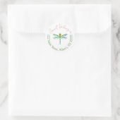 Ronde adreslabels sticker (Tas)