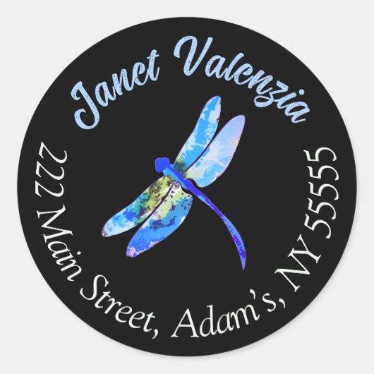 Ronde adreslabels sticker (Voorkant)