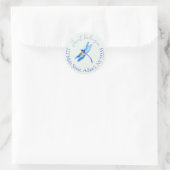 Ronde adreslabels sticker (Tas)
