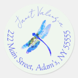 Ronde adreslabels sticker