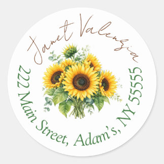 Ronde adreslabels sticker