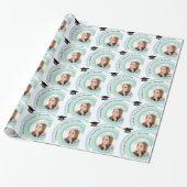 Ronde Afstuderen met fotopastels Cadeaupapier (Uitgerold)