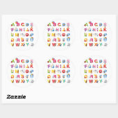 Ronde alfabet sticker (Vel)