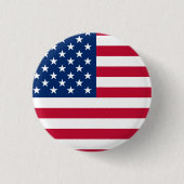 Ronde Amerikaanse vlag Ronde Button 3,2 Cm (Voorkant)