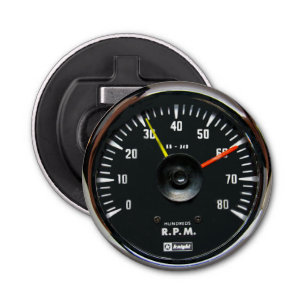  ronde analoge automatische tachometer button flesopener