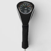  ronde analoge automatische tachometer golfheadcover (Voorkant)