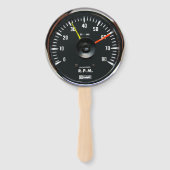 ronde analoge automatische tachometer handwaaier (Achterkant)