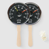  ronde analoge automatische tachometer handwaaier (Voorkant en achterkant)